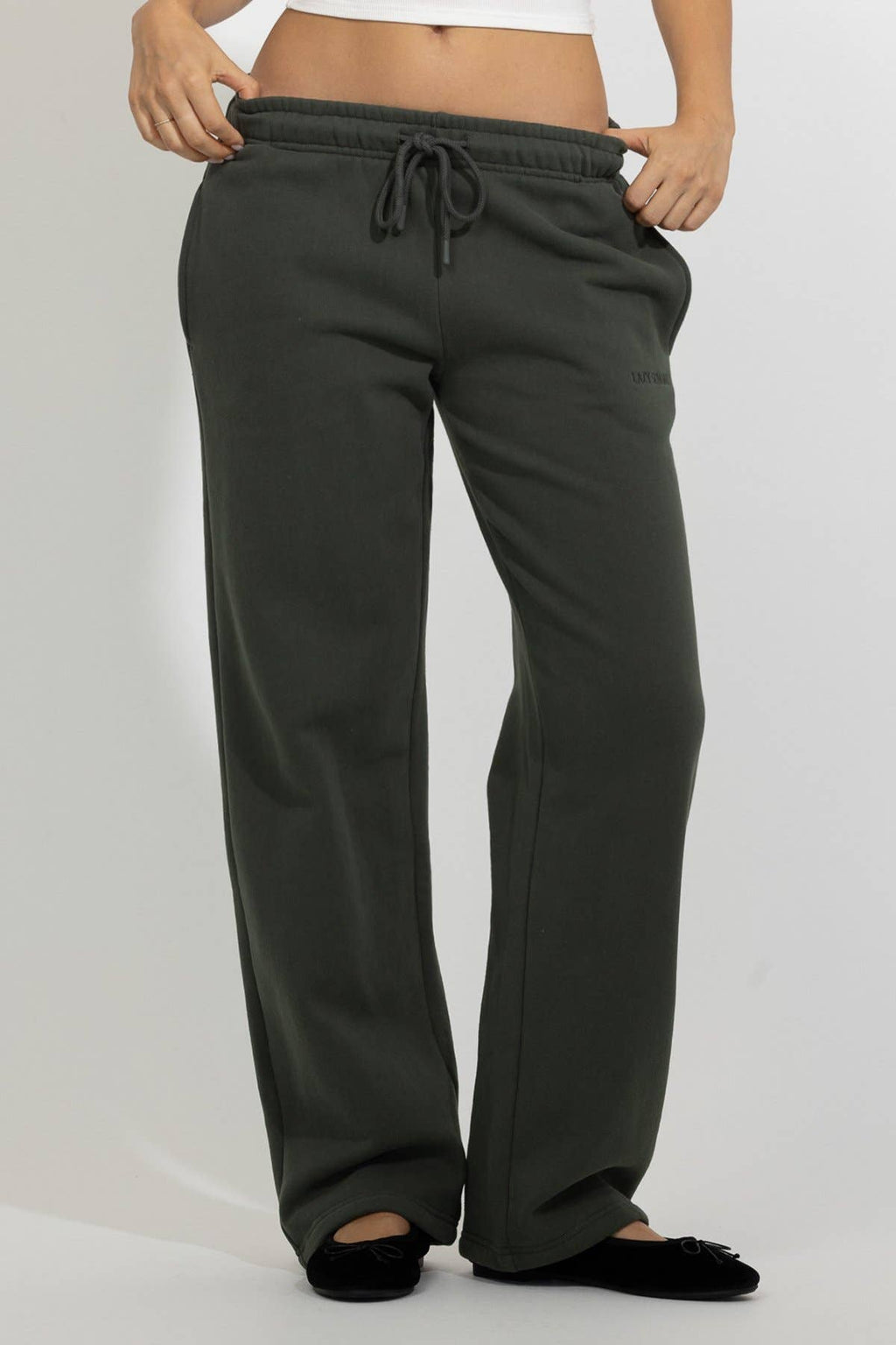 LS STRAIGHT LEG FLEECE SWEATPANTS (60247JFT0758EM973)