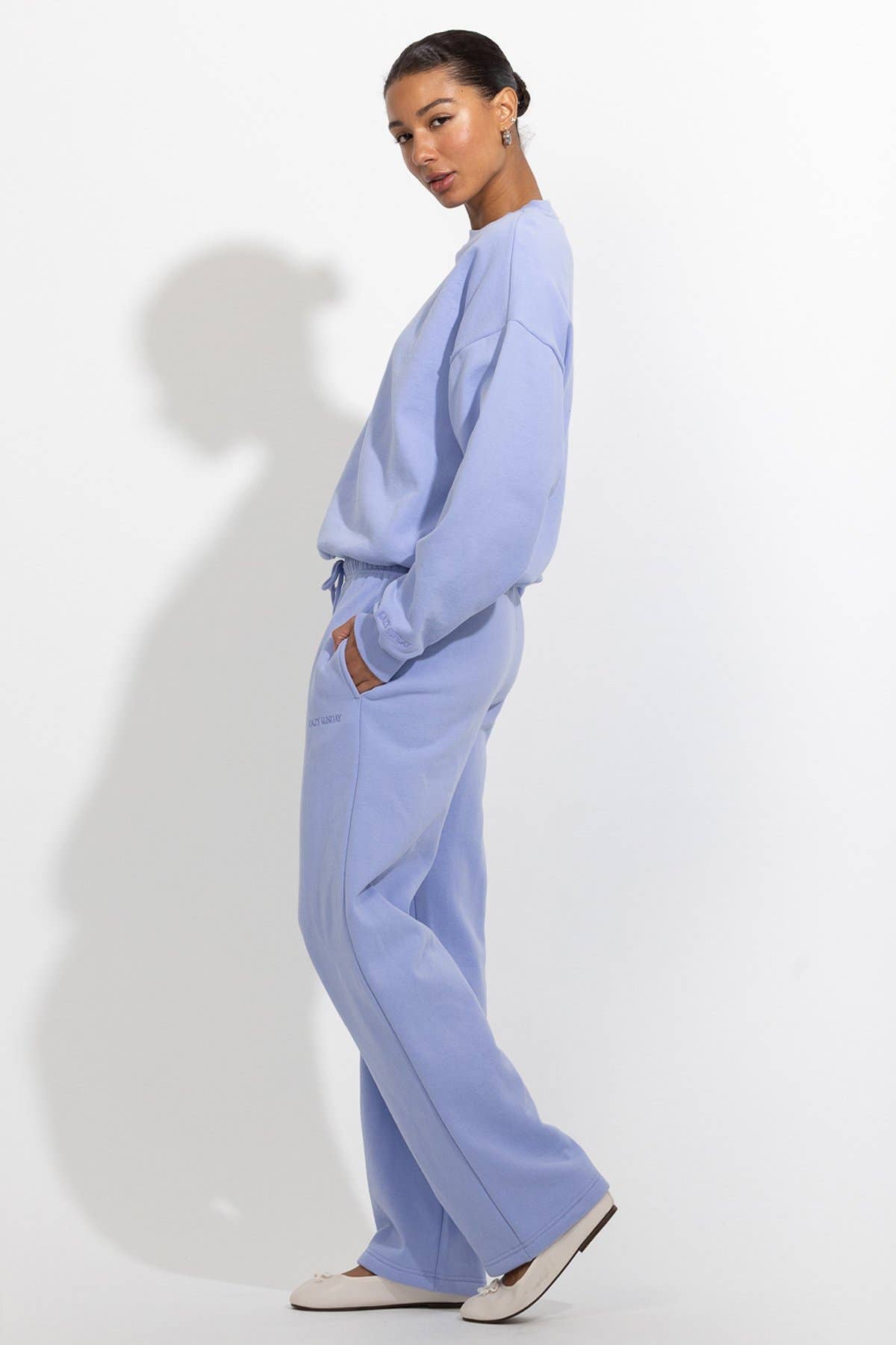 LS STRAIGHT LEG FLEECE SWEATPANTS (60247JFT0758EM973)
