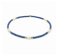 Game Day-Pearl Blue and Gold Waterproof Bracelet