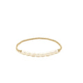 Petite Row Rice Pearl Bracelet with 14k Gold-Filled Beads