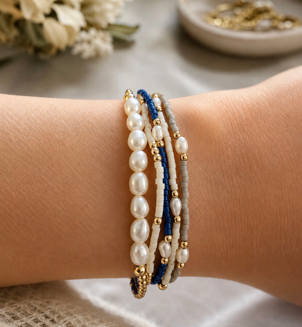 2mm Newport COTTON + Gold Filled Waterproof Bracelet