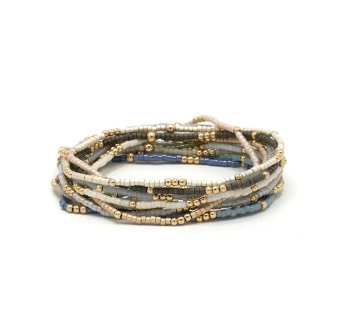 2mm Newport COTTON + Gold Filled Waterproof Bracelet