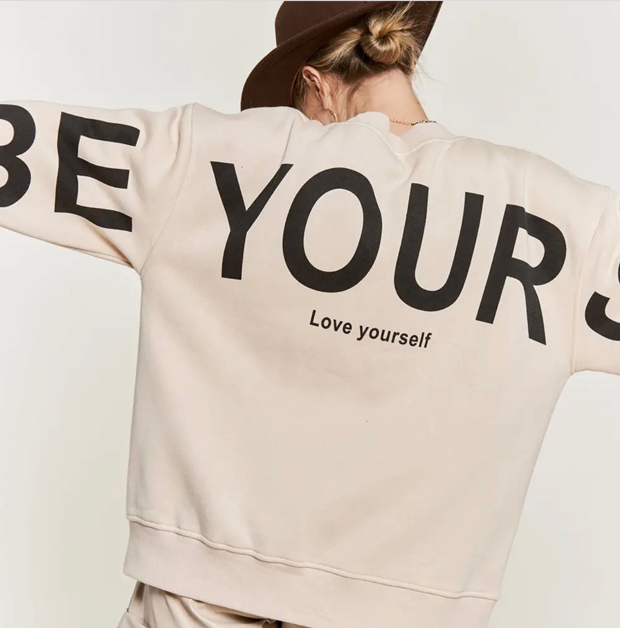 Lettering Oversized Sweatshirt