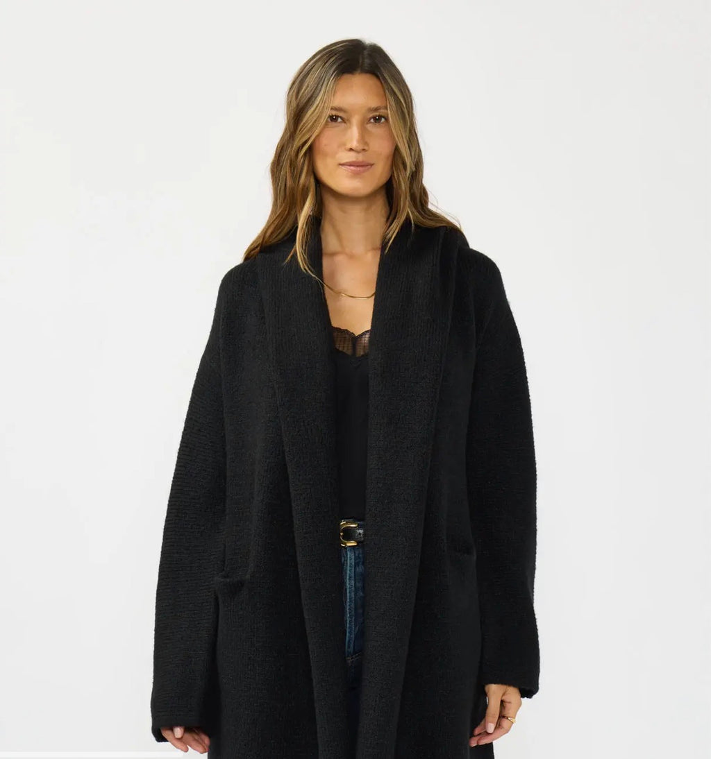 Cozy Oversized Two Pocket Hooded Cardigan