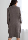 Mid Length Cardigan: Mushroom / M/L