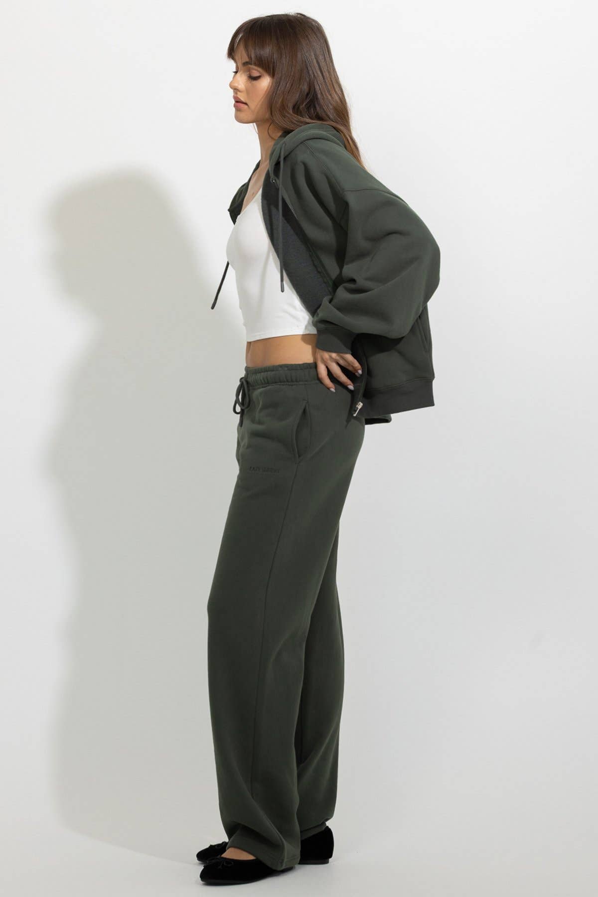 LS STRAIGHT LEG FLEECE SWEATPANTS (60247JFT0758EM973)